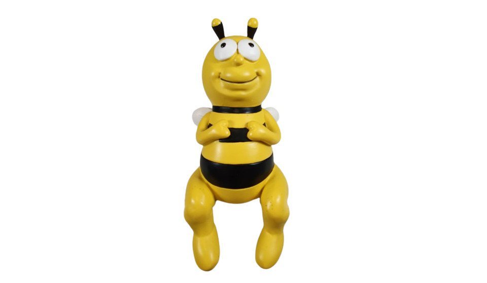 Figurendiscounter Gartenfigur Dekofigur Biene Kantenhocker 19 x 9 x 10 cm von Figurendiscounter