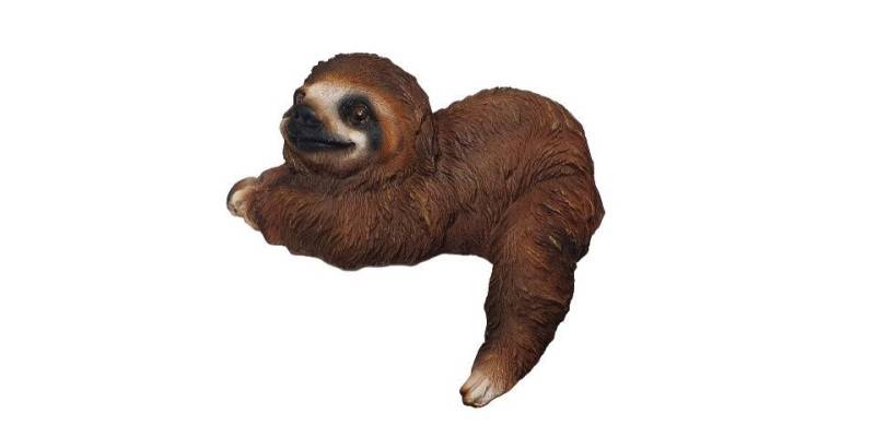 Figurendiscounter Gartenfigur Dekofigur Faultier Kantenhocker 20 x 15,5 x 14 cm von Figurendiscounter