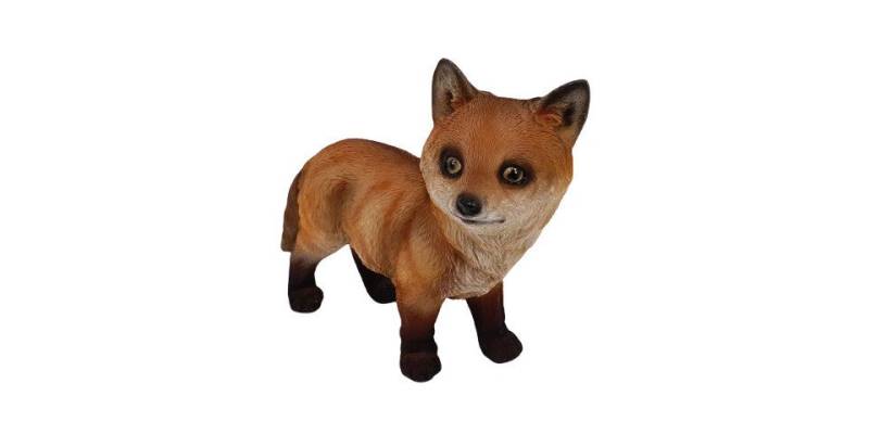 Figurendiscounter Gartenfigur Dekofigur Fuchs stehend 21 x 8 x 26 cm von Figurendiscounter