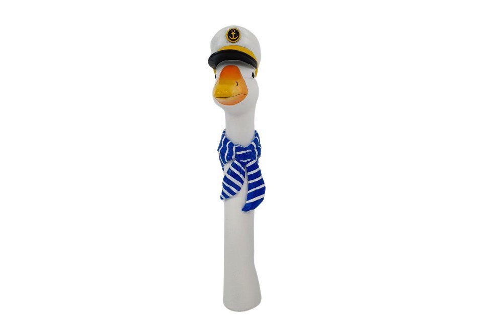 Figurendiscounter Gartenfigur Dekofigur Gänsekopf-Kapitän 38 x 7 x 13 cm von Figurendiscounter