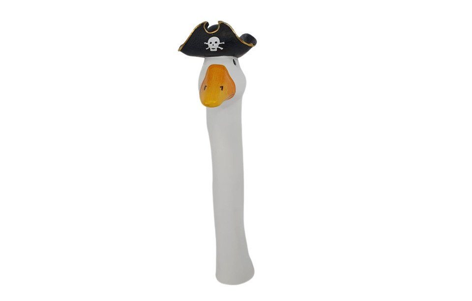 Figurendiscounter Gartenfigur Dekofigur Gänsekopf Pirat 38 x 7 x 13 cm von Figurendiscounter