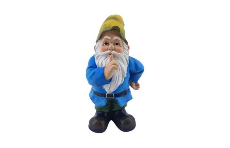 Figurendiscounter Gartenfigur Dekofigur Gartenzwerg pscht! 23,5 x 13,5 x 13,5 cm von Figurendiscounter