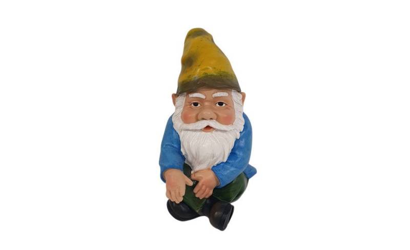 Figurendiscounter Gartenfigur Dekofigur Gartenzwerg sitzend 29,5 x 21,5 x 16,5 von Figurendiscounter