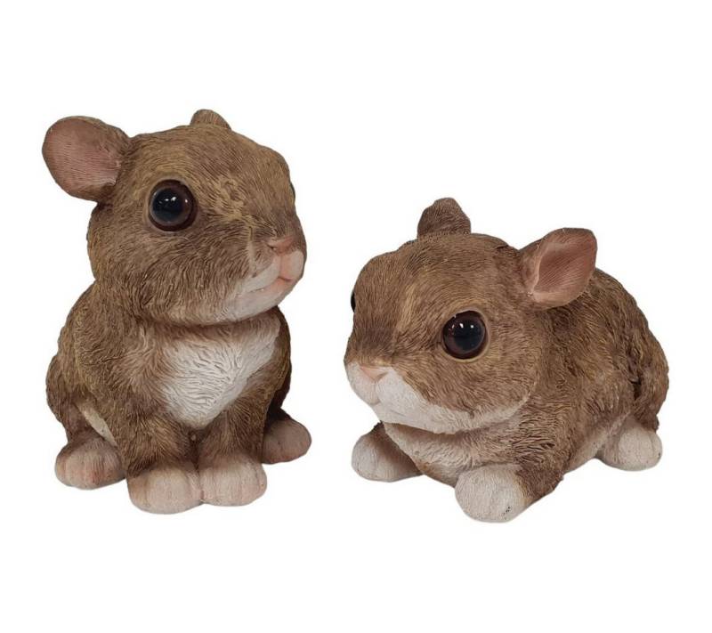 Figurendiscounter Gartenfigur Dekofigur Hasen 12 x 11 x 18 cm braun weiß 2 Stück Figurendiscounter Gartenfigur Dekofigur Hasen 12 x 11 x 18 cm braun weiß 2 Stück von Figurendiscounter