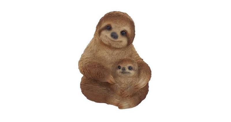 Figurendiscounter Gartenfigur Figur Faultier mit Kind klein Polyresin 15,5 x Figurendiscounter Gartenfigur Figur Faultier mit Kind klein Polyresin 15,5 x von Figurendiscounter
