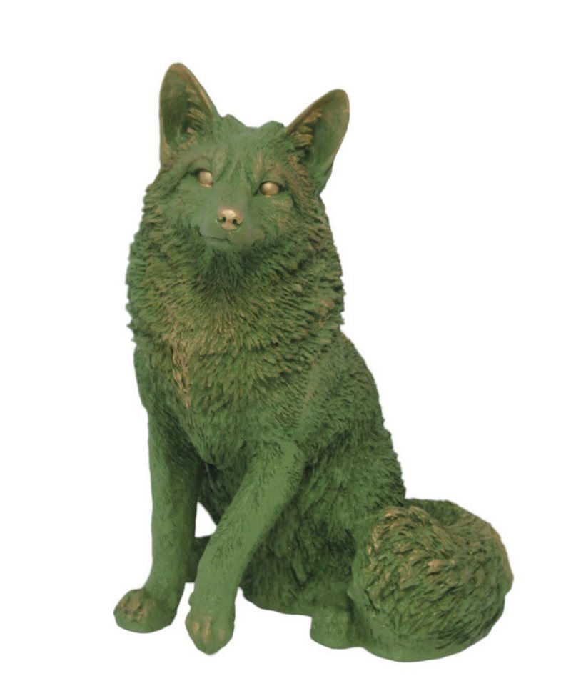 Figurendiscounter Gartenfigur Figur Fuchs sitzend, Polyresin 48 x 30 x 29 cm von Figurendiscounter