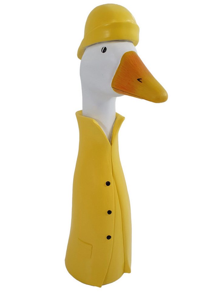 Figurendiscounter Gartenfigur Figur Gänsekopf Mantel 33cm Polyresin 33 x 9 x 5 von Figurendiscounter