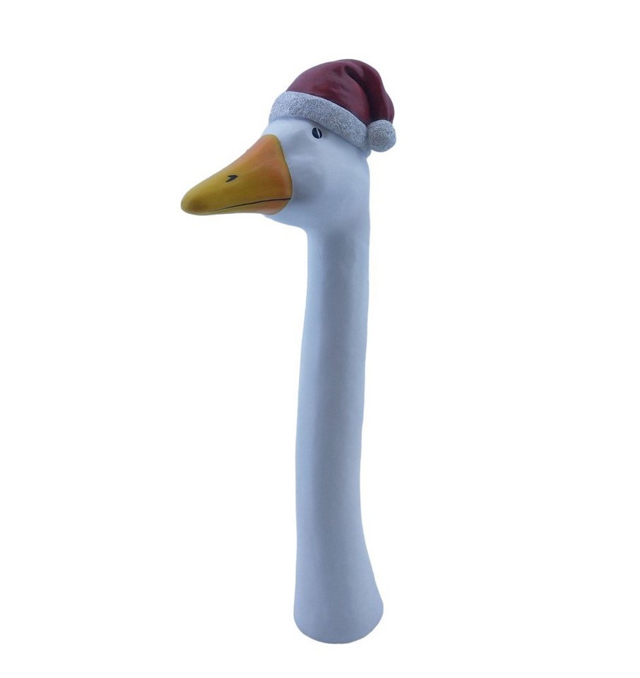 Figurendiscounter Gartenfigur Figur Gänsekopf mit Weihnachtsmütze Polyresin 37,5 Figurendiscounter Gartenfigur Figur Gänsekopf mit Weihnachtsmütze Polyresin 37,5 von Figurendiscounter