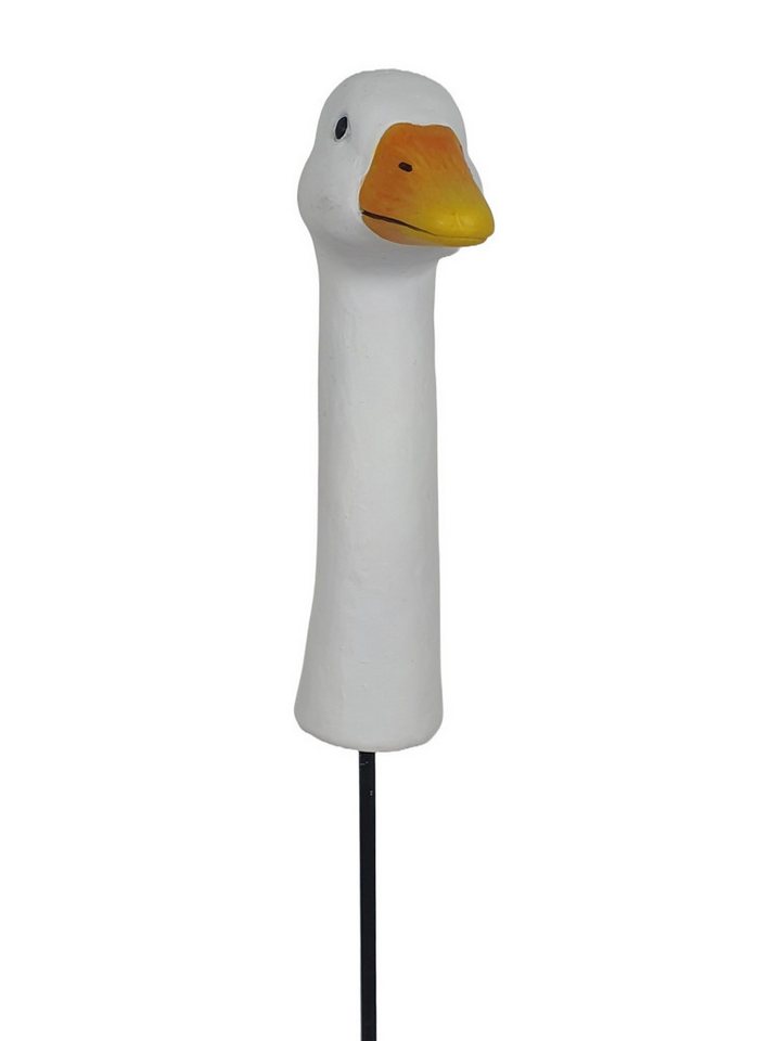 Figurendiscounter Gartenfigur Figur Gänsekopf zum Stecken Polyresin 16 x 4,5 x 8 von Figurendiscounter