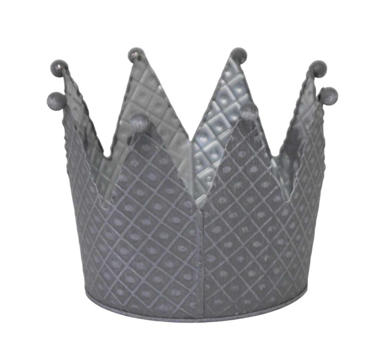 Figurendiscounter Übertopf Pflanzgefäß Krone S Zink 10 x 14 x 14 cm grau Figurendiscounter Übertopf Pflanzgefäß Krone S Zink 10 x 14 x 14 cm grau von Figurendiscounter