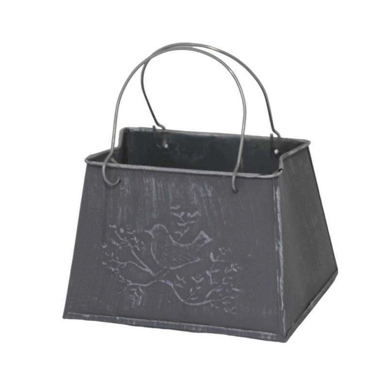 Figurendiscounter Übertopf Pflanzgefäß Tasche M Zink 14 x 16 x 18 cm grau Figurendiscounter Übertopf Pflanzgefäß Tasche M Zink 14 x 16 x 18 cm grau von Figurendiscounter