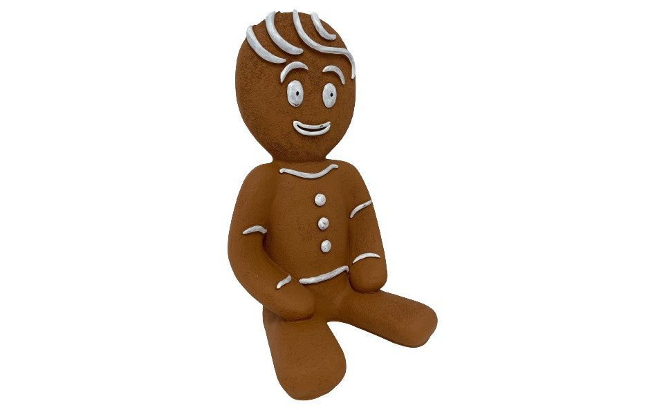 Figurendiscounter Weihnachtsfigur Dekofigur Lebkuchenmann sitzend 46 x 25 x 21 cm Figurendiscounter Weihnachtsfigur Dekofigur Lebkuchenmann sitzend 46 x 25 x 21 cm von Figurendiscounter