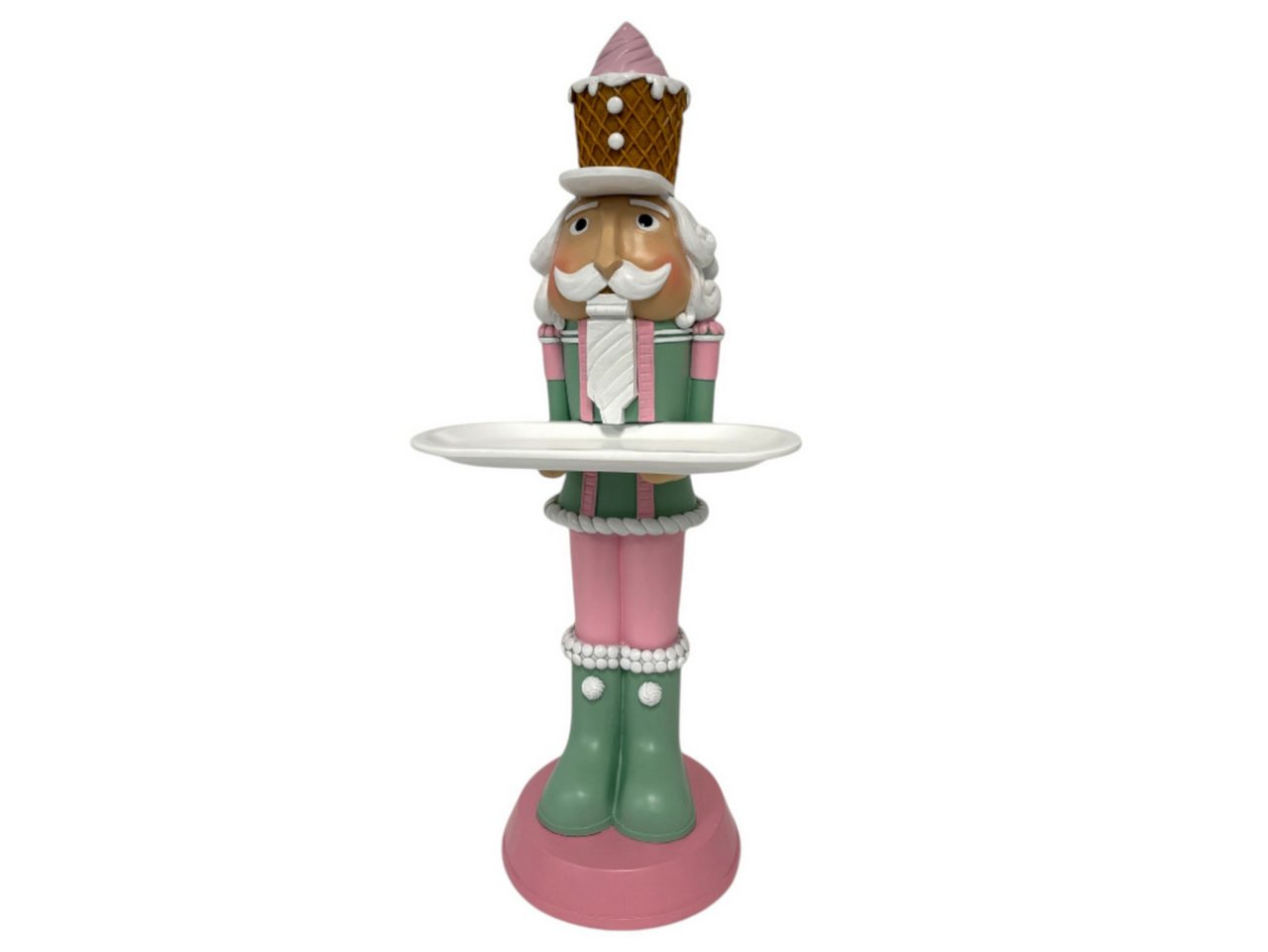 Figurendiscounter Weihnachtsfigur Dekofigur Nußknacker mit Tablett groß 58 x 19 x Figurendiscounter Weihnachtsfigur Dekofigur Nußknacker mit Tablett groß 58 x 19 x von Figurendiscounter