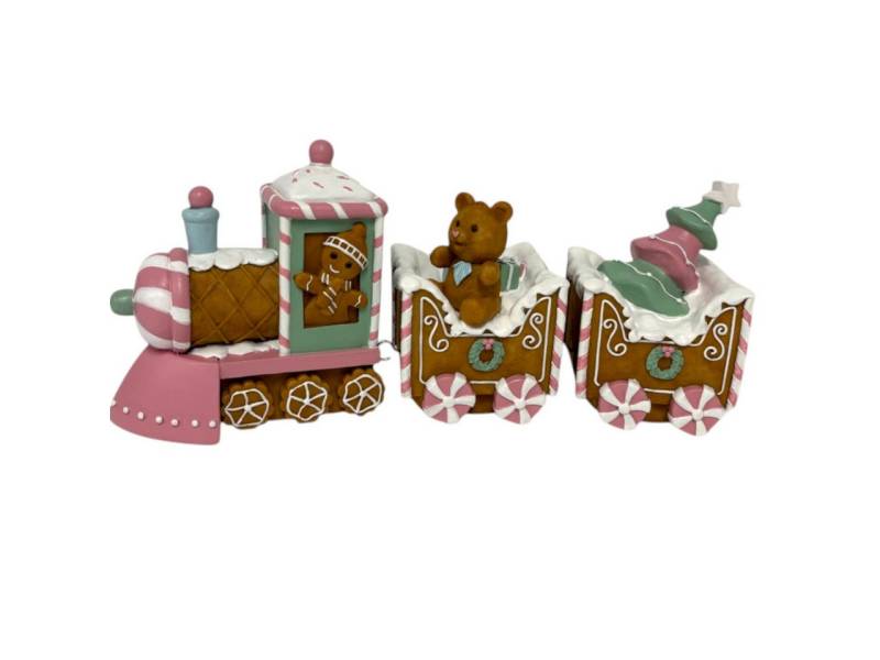 Figurendiscounter Weihnachtsfigur Dekofigur Pfefferkuchenzug groß 22,5 x 15 x 53 cm Figurendiscounter Weihnachtsfigur Dekofigur Pfefferkuchenzug groß 22,5 x 15 x 53 cm von Figurendiscounter