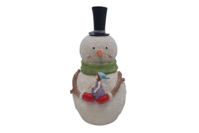 Figurendiscounter Weihnachtsfigur Dekofigur Schneemann mit grünem Schal 61 x 35,5 x Figurendiscounter Weihnachtsfigur Dekofigur Schneemann mit grünem Schal 61 x 35,5 x von Figurendiscounter