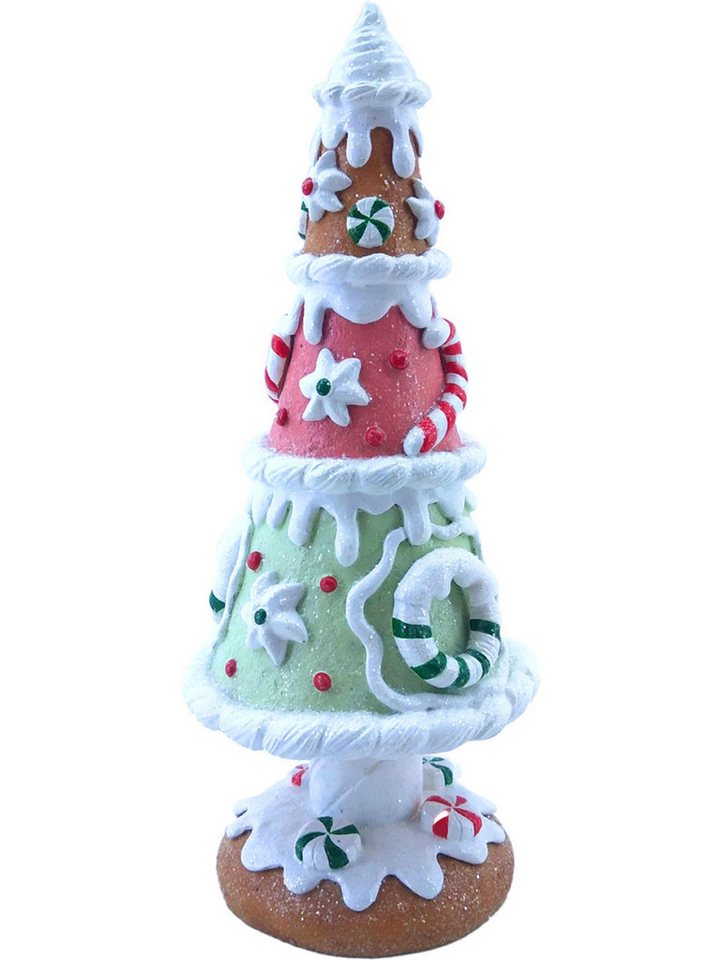 Figurendiscounter Weihnachtsfigur Figur Pfefferkuchen Baum 44,5 x 18 x 18 cm braun von Figurendiscounter