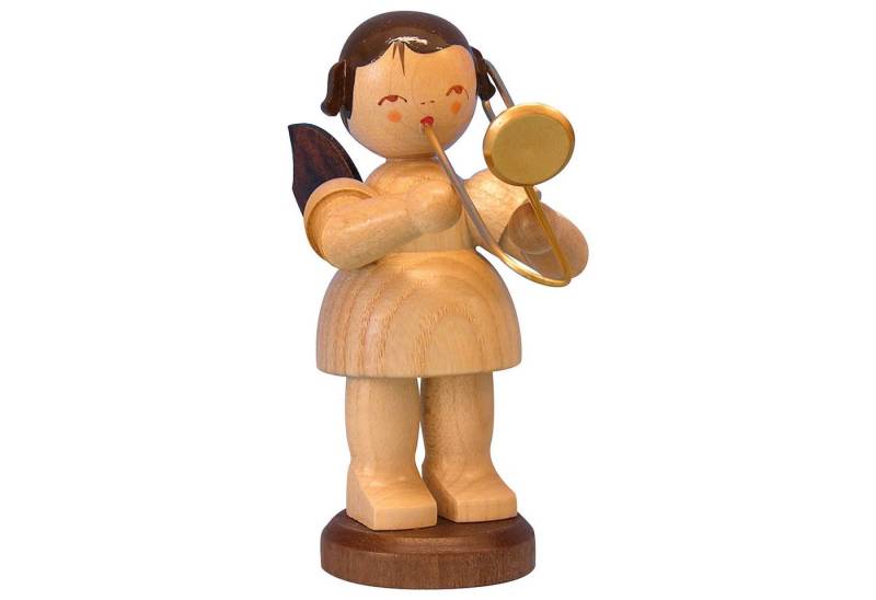 Figurenland Uhlig GmbH Dekofigur Engel mit Posaune - natur - stehend (9,5cm) von Kunstgewerbe Uhlig von Figurenland Uhlig GmbH