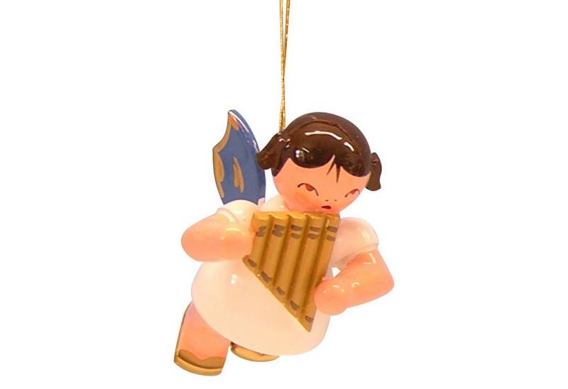 Figurenland Uhlig GmbH Dekohänger Christbaumschmuck Engel mit Panflöte - Blaue Flügel - schwebend (5,5cm Figurenland Uhlig GmbH Dekohänger Christbaumschmuck Engel mit Panflöte - Blaue Flügel - schwebend (5,5cm von Figurenland Uhlig GmbH
