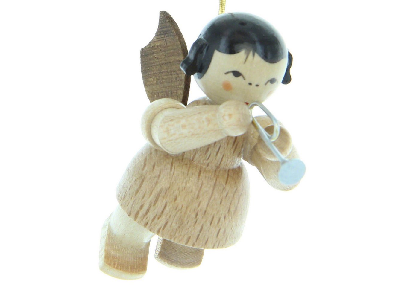 Figurenland Uhlig GmbH Dekohänger Christbaumschmuck Engel mit Piccolotrompete - natur - schwebend (5,5cm Figurenland Uhlig GmbH Dekohänger Christbaumschmuck Engel mit Piccolotrompete - natur - schwebend (5,5cm von Figurenland Uhlig GmbH