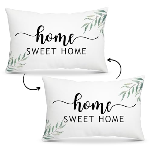 Fihjm Home Sweet Home Überwurf-Kissenbezug, 30,5 x 50,8 cm, Geschenk zum Einzug, Geschenk für Damen und Herren, inspirierende Heimdekoration, dekorative Kissen für Couch, Bett, Sofa, Schlafzimmer, Fihjm Home Sweet Home Überwurf-Kissenbezug, 30,5 x 50,8 cm, Geschenk zum Einzug, Geschenk für Damen und Herren, inspirierende Heimdekoration, dekorative Kissen für Couch, Bett, Sofa, Schlafzimmer, von Fihjm