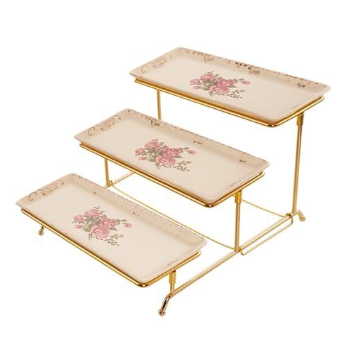 Fiita 3-stufiges Serviertablett für Partyzubehör 40.5x30cm Servierplatte zum Anrichten von Speisen, weiße Wiederverwendbare, Tabletts Obstschale für Gemüse, Obst, Kekse, Desserts, Schwarz Fiita 3-stufiges Serviertablett für Partyzubehör 40.5x30cm Servierplatte zum Anrichten von Speisen, weiße Wiederverwendbare, Tabletts Obstschale für Gemüse, Obst, Kekse, Desserts, Schwarz von Fiita