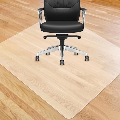 Fiita Clear Bürostuhlunterlage Bodenschutzmatte - Bodenmatte Stuhlunterlage Stärke: 1,5 mm 120x150cm transparente Fußmatten Holz- / Fliesenschutzmatte für Büro & Zuhause von Fiita