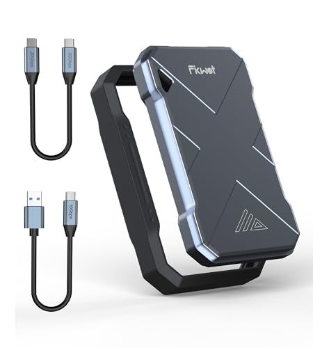 Fikwot FP90 Externe SSD 500GB – Portable Festplatte bis zu 2050MB/s, USB 3.2 Gen2x2, Stoßfest (IP68), Kompatibel mit Smart-TV, Kameras, iPhone 15, Mac und mehr von Fikwot