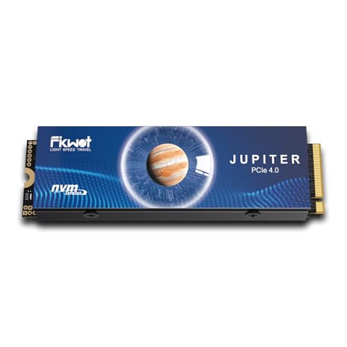 Fikwot FX910 M.2 SSD 4TB NVMe Interne PS5 SSD– PCIe Gen4 Gaming-SSD mit Kühlkörper, bis zu 7300MB/s, Interne Festplatte M.2 2280 für PS5, Desktop und Laptop von Fikwot