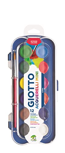 Fila 352300 Giotto Farbtabletten Mini, 12 Stück, 23 cm, farblich sortiert von GIOTTO