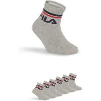 Fila Kurzsocken "JUNIOR UNISEX QUARTER PLAIN SOCKS", (6 Paar), mit eingestricktem Logo im Bündchen, Kindersocken von Fila