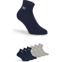 Fila Kurzsocken "UNISEX QUARTER PLAIN SOCKS" 6 Stk. tlg. mit Logo-Schriftzug von Fila