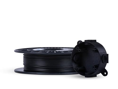 Filament PM PETG FRJET Selbstverlöschend 1.75 mm, 0,5 kg Spule, 3D Drucker Filament, Passend für die Meisten FDM 3D Drucker (Schwarz) von Filament PM