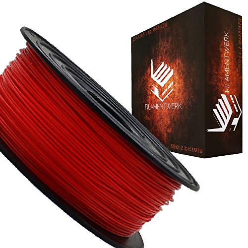 Filamentwerk 3D-Drucker PET-G 1,75mm 1kg Spule Rolle (Rot) von Filamentwerk