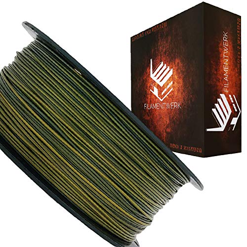 Filamentwerk 3D-Drucker PLA 1,75mm 1kg Spule Rolle (Camouflage) von Filamentwerk