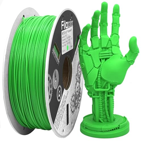 Glasfaser PETG Filament 1,75mm,Hohe Steifigkeit & Festigkeit,Ausgezeichnete Dimensionsstabilität,Witterungsbeständig & Haltbarkeit,Kompatibel mit Bambus LAB,Creality K1C,QIDI FDM 3D-Drucker,1 KG,Grün Glasfaser PETG Filament 1,75mm,Hohe Steifigkeit & Festigkeit,Ausgezeichnete Dimensionsstabilität,Witterungsbeständig & Haltbarkeit,Kompatibel mit Bambus LAB,Creality K1C,QIDI FDM 3D-Drucker,1 KG,Grün von Filaxix