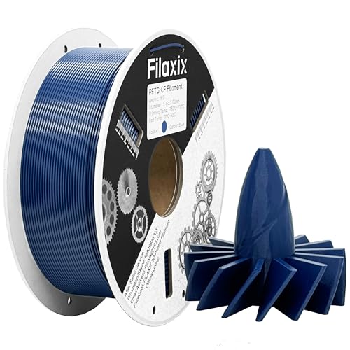 Kohlefaser-PETG-Filament 1,75 mm, PETG CF 3D-Druckerfilament, kompatibel mit, Bambu LAB, QIDI MAX3, Prusa MK4, FLASHFORGE Adventurer 5M FDM 3D-Drucker, 1 kg,Kohlenstoffblau Kohlefaser-PETG-Filament 1,75 mm, PETG CF 3D-Druckerfilament, kompatibel mit, Bambu LAB, QIDI MAX3, Prusa MK4, FLASHFORGE Adventurer 5M FDM 3D-Drucker, 1 kg,Kohlenstoffblau von Filaxix