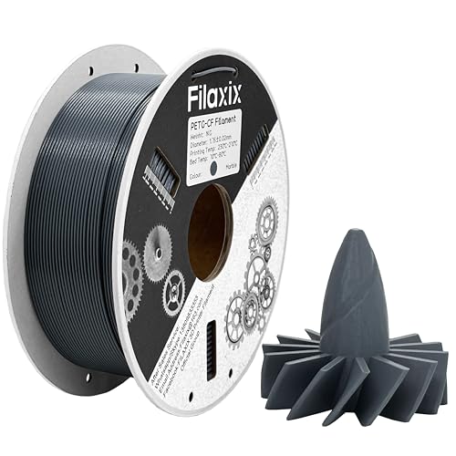 Kohlefaser-PETG-Filament 1,75 mm, PETG CF 3D-Druckerfilament, kompatibel mit, Bambu LAB, QIDI MAX3, Prusa MK4, FLASHFORGE Adventurer 5M FDM 3D-Drucker, 1 kg,Marmorgrau Kohlefaser-PETG-Filament 1,75 mm, PETG CF 3D-Druckerfilament, kompatibel mit, Bambu LAB, QIDI MAX3, Prusa MK4, FLASHFORGE Adventurer 5M FDM 3D-Drucker, 1 kg,Marmorgrau von Filaxix