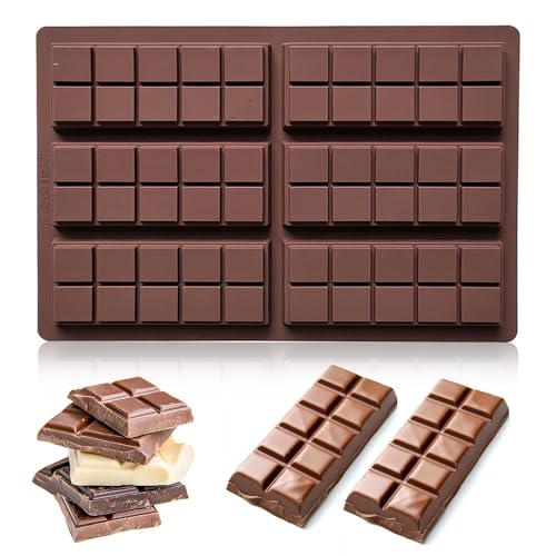 Filhome 2 Stücke 6 Tafeln Schokoladenform Silikon Schokoladentafel Form Schokoladenform Tief für Backen Filhome 2 Stücke 6 Tafeln Schokoladenform Silikon Schokoladentafel Form Schokoladenform Tief für Backen von Filhome