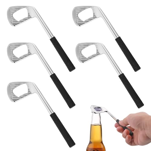 Filhome 5 Stück Flaschenöffner Lustig Golf Bieröffner Kapselheber Trauzeugen JGA Geschenke für Männer (5 Stück) von Filhome