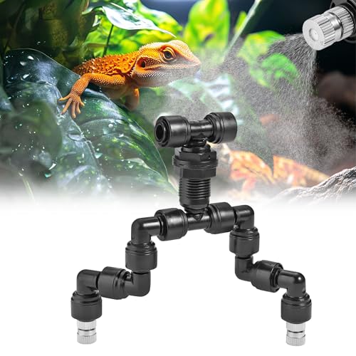Filhonme Reptilien Terrariendüse 360°Verstellbare Reptilien Düse Doppelkopf Sprühsystem für Terrarien, Aquarien und Regenwald-Tanks – Perfekte Kühlung und Befeuchtung Filhonme Reptilien Terrariendüse 360°Verstellbare Reptilien Düse Doppelkopf Sprühsystem für Terrarien, Aquarien und Regenwald-Tanks – Perfekte Kühlung und Befeuchtung von Filhome