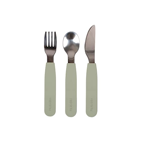 FILIBABBA - Silicone Cutlery Set - Green (FI-02255) von Filibabba