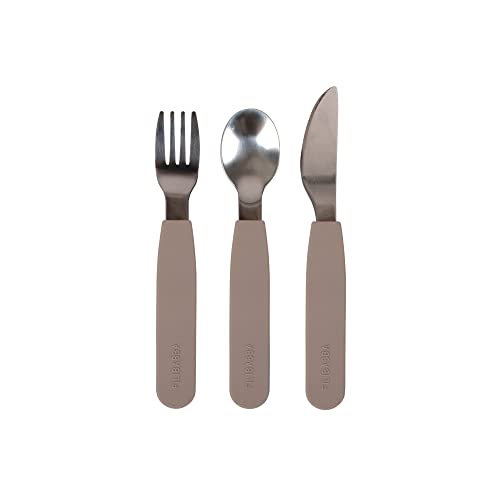 FILIBABBA - Silicone Cutlery Set - Warm Grey (FI-02254) von Filibabba