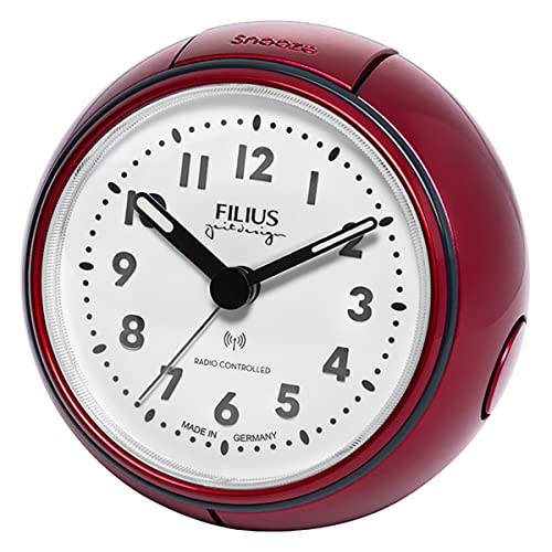 Filius 0544-1 Funkwecker Rot-Metallic von Filius