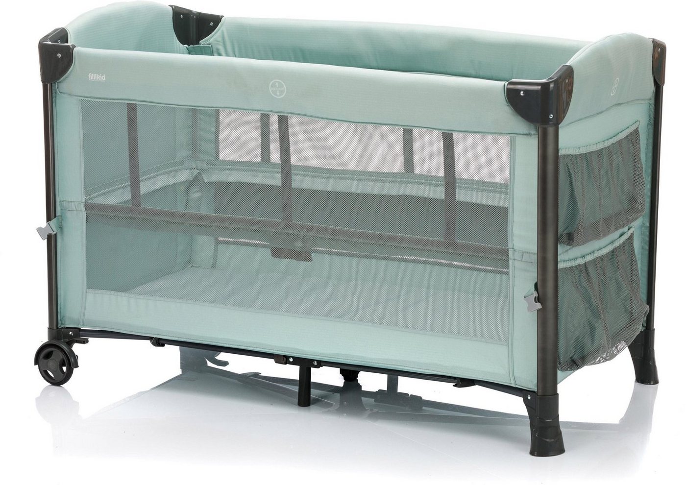 Fillikid Baby-Reisebett Faltbett, mint, inkl. Transporttasche von Fillikid