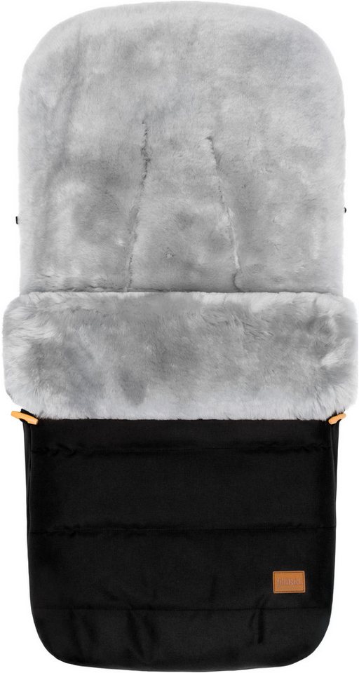 Fillikid Fußsack Bernina Alpina, schwarz, Lammfell grau, Winterfußsack Fillikid Fußsack Bernina Alpina, schwarz, Lammfell grau, Winterfußsack von Fillikid