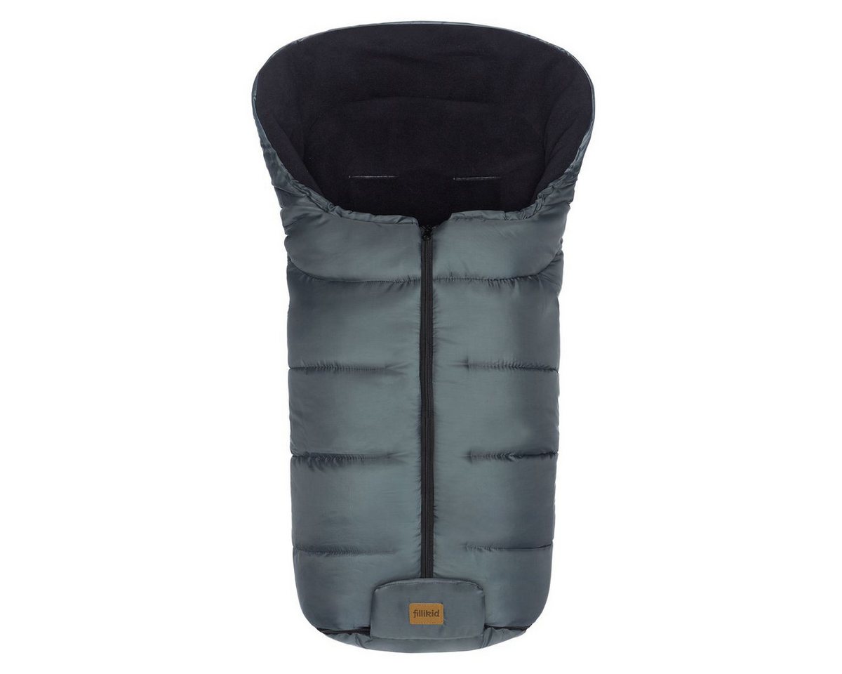 Fillikid Fußsack Eco Big - Dunkelgrau, Winter Fußsack für Kinderwagen & Buggy Baby Fleece Winterfußsack von Fillikid