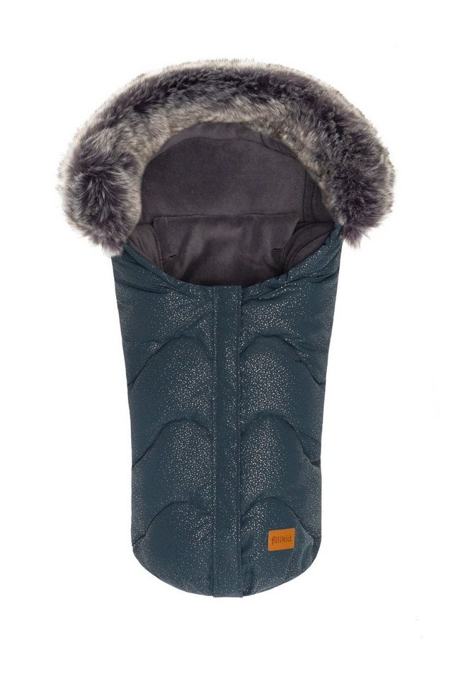 Fillikid Fußsack Fillikid Winterfußsack Lhotse Exclusiv, warmer Kinder Fußsack für Kinderwagen und Kindersitze Gruppe 0 wasserabweisend und windabweisend abnehmbarer Kunstfellkragen waschbar bei 30°C von Fillikid