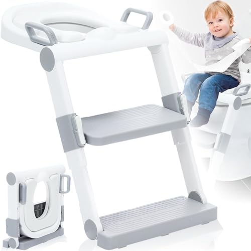 Toilettensitz mit Treppe Baby Kind Toilettentrainer höhenverstellbar rutschfest Töpfchen von Fillikid