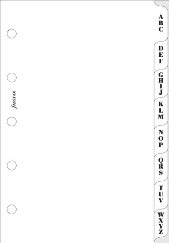 Filofax 511674 Mini Register A-Z, weiß Filofax 511674 Mini Register A-Z, weiß von Filofax