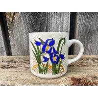 Vintage Iris Tasse Tennessee Becher State Blumenbecher von FilosaphyHomeEast